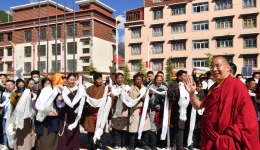 Panchen Rinpoche wraps up tour of Tibet's Qamdo