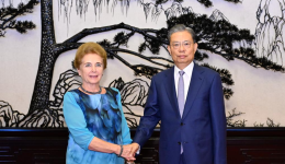 China's top legislator calls for strengthened cooperation with Hungarian National Assembly