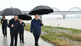 Xi inspects Jiujiang in east China's Jiangxi Province