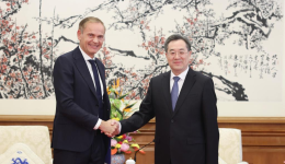 Chinese vice premier meets chair of Volkswagen's board of management
