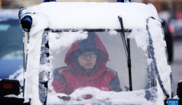 China Focus: Cold wave sweeps across north China, yellow alert renewed