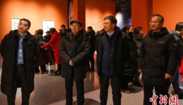 中国石窟寺书画艺术展在云冈石窟博物馆开展