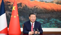 Xi delivers video speech to reception celebrating 60th anniversary of China-France diplomatic relations