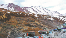 Under snowy mountains