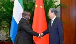 China's top legislator meets Sierra Leonean president