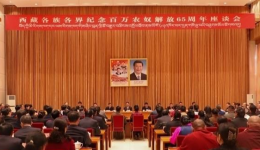 西藏各族各界纪念百万农奴解放65周年座谈会在拉萨举行