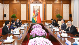 Chinese FM holds talks with Bolivian counterpart