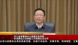 四川省部署推动大规模设备更新和消费品以旧换新工作视频会议召开