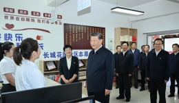 Xi inspects northwest China's Ningxia