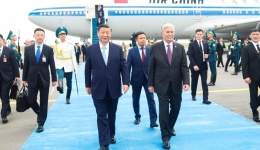 Xi arrives in Kazakhstan for state visit, SCO summit with focus on bolstering cooperation