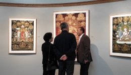 Thangka artist Niangben holds exhibition