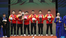 China retains men's team title at Asian Table Tennis Championships