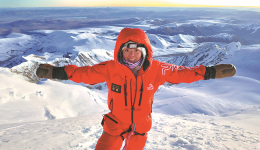 Mountain climbing milestone reached