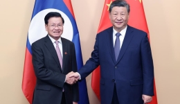 Xi urges China, Laos to forge model for BRI cooperation