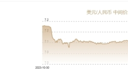 10月28日人民币对美元中间价报7.1307元 下调217个基点