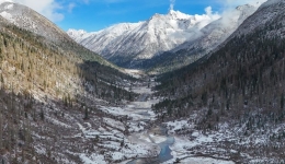 A glimpse of Duopugou scenic spot in SW China's Sichuan