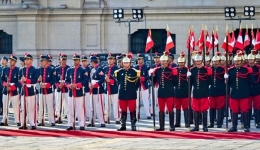 高清大图｜隆重热烈 秘鲁总统为习近平主席举行欢迎仪式