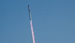 美国重型运载火箭“星舰”第六次试飞成功