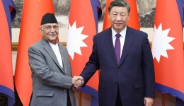 Xi calls for advancing strategic partnership of cooperation with Nepal