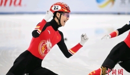 短道速滑世巡赛北京站男子500米 孙龙夺金刘少昂获铜牌