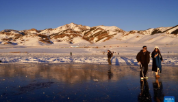 Scenery of Sayram Lake in NW China's Xinjiang