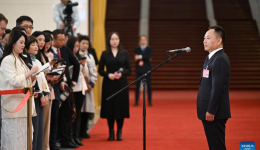 Ministers interviewed after 2nd plenary meeting of 3rd session of 14th NPC