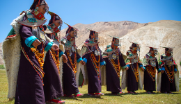 The beautiful traditional costume of Pulan County, Ngari Prefecture