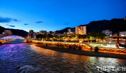 Nighttime View of the Qamdo, 