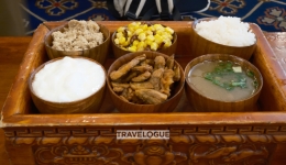 Yogurt-topped rice: a Tibetan delicacy