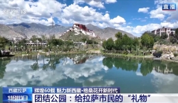 辉煌60载 魅力新西藏丨拉萨为喜迎大庆做准备 街头氛围感拉满