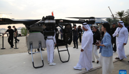 Chinese flying vehicle conducts demo flight in UAE