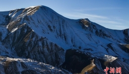 Aerial photography of Mount Amnye Machen in Winter