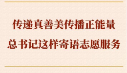 传递真善美传播正能量，总书记这样寄语志愿服务