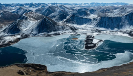 Scenery of lake in Maizhokunggar County, China's Xizang