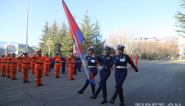 拉萨消防救援机动支队正式挂牌 雪域高原应急救援尖刀铁拳再启新程