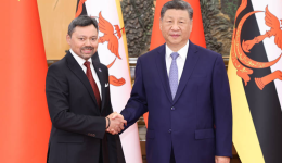 习近平会见文莱王储比拉