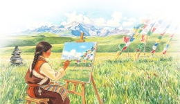 Art education supports Xizang's development by nurturing cultural roots and aesthetic spirit