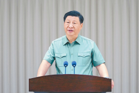 ཞི་ཅིན་ཕིང་གིས་ཤར་རྒྱུད་འཐབ་ཁུལ་ལས་ཁུངས་ལ་གཟིགས་ཞིབ་གནང་།