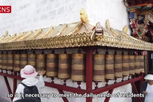 Tibet renovates Lhasa's historic Barkhor street with subtle thoughts