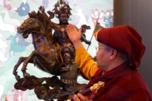 So Targya, representative inheritor of the #Gesar scepter-making craftsmanship, demonstrates exceptional #artisanship through his handcrafted Gesar #scepter!