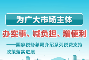 新華全媒+丨為廣大市場主體辦實事、減負擔、增便利——國家稅務總局介紹系列稅費支持政策落實進展
