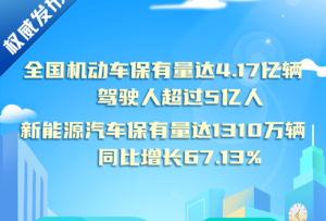 我國新能源汽車保有量達1310萬輛 呈高速增長態勢
