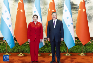 習近平同洪都拉斯總統卡斯特羅舉行會談