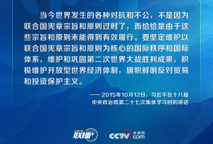 跟著習主席看世界｜堅持遵守聯合國憲章宗旨和原則