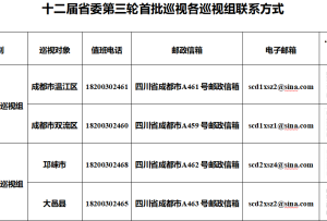 十二屆省委第三輪巡視完成首批進駐