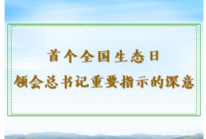 第一觀察｜首個全國生態日，領會總書記重要指示的深意
