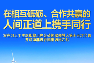 在相互砥礪、合作共贏的人間正道上攜手同行——寫在習(xí)近平主席即將出席金磚國(guó)家領(lǐng)導(dǎo)人第十五次會(huì)晤并對(duì)南非進(jìn)行國(guó)事訪問之際