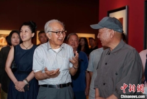 藏族畫家巴瑪扎西力作亮相中國美術館 融合藏地傳統文化與現代藝術形式