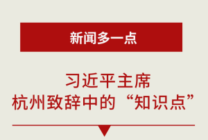 新聞多一點(diǎn)丨習(xí)近平主席杭州致辭中的“知識(shí)點(diǎn)”