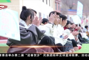 昌都察雅县举办“迎春贺岁”民族团结杯足球篮球联赛